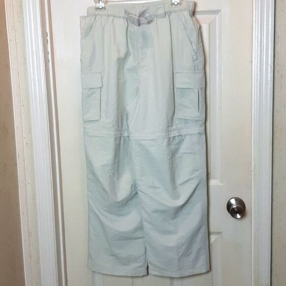 Womans Lands End Cream‎ Zipper Off Legs /S 28 pants cargo - Picture 1 of 8